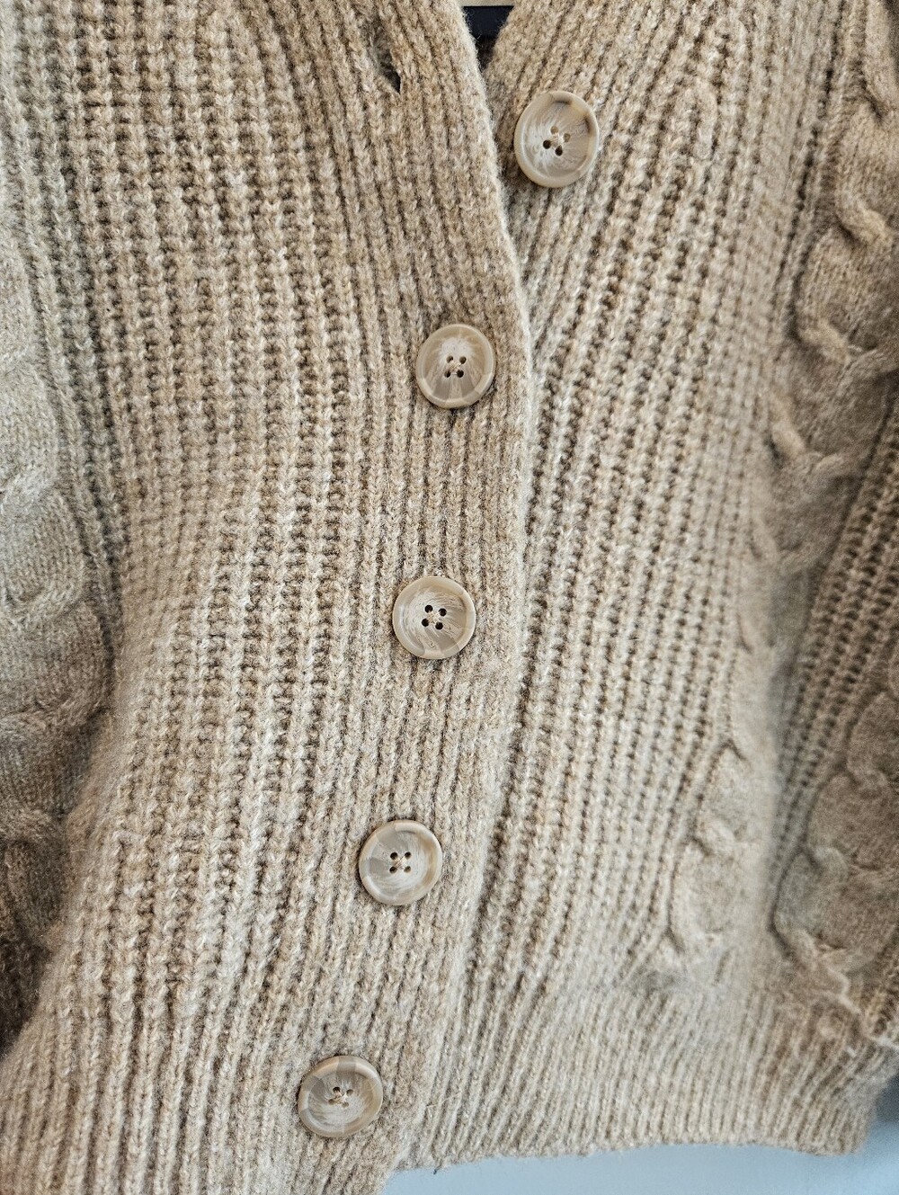 Universal Thread Tan Sweater With Buttons - Picture 4 of 4